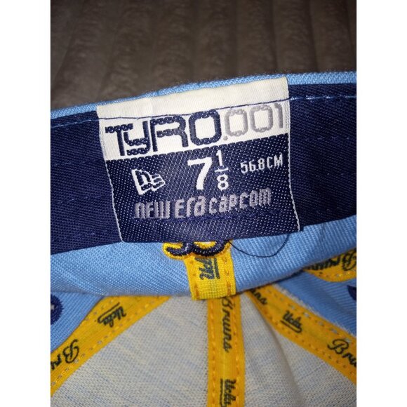 New Era UCLA Bruins Fitted Hat Men's Size 7 1/8 Light Blue Yellow Logo - Picture 5 of 8